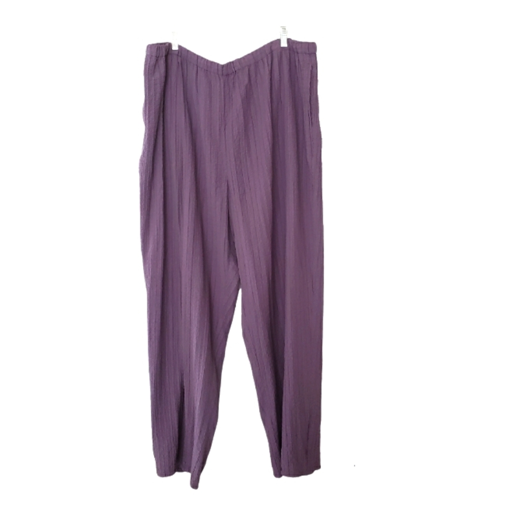 Magellan's Comfortable Travel Pants -  Lavender Plus Size 3X - Wrinkle Free